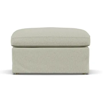 Linnevik Fußhocker - Luiza Beige 3981-Eiche weiß geölt, mit Volant - 1898