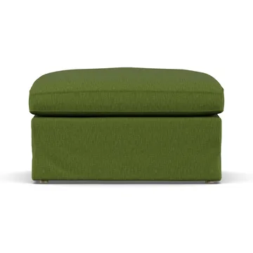 Linnevik Fußhocker - Luiza Green 3975-Eiche weiß geölt, mit Volant - 1898