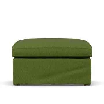 Linnevik Fußhocker - Luiza Green 3975-Eiche weiß geölt, mit Volant - 1898