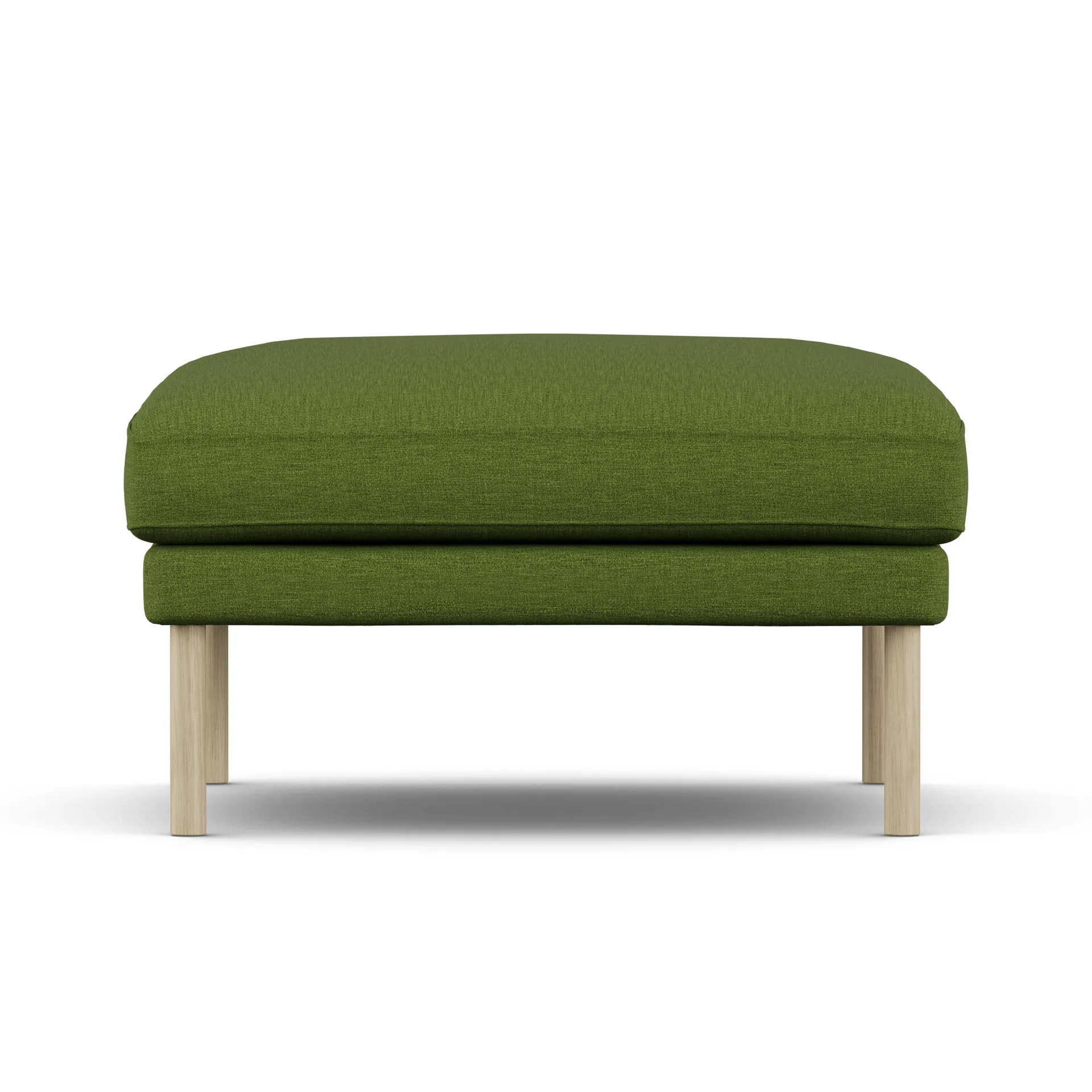 Linnevik Fußhocker, Luiza Green 3975-Eiche weiß geölt, ohne Volant 1898