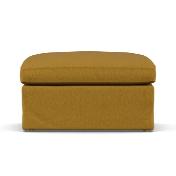Linnevik Fußhocker - Luiza Mustard 3972-Eiche weiß geölt, mit Volant - 1898