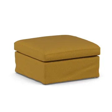Linnevik Fußhocker - Luiza Mustard 3972-Eiche weiß geölt, mit Volant - 1898