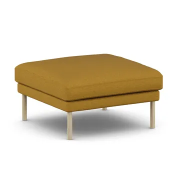 Linnevik Fußhocker - Luiza Mustard 3972-Eiche weiß geölt, ohne Volant - 1898