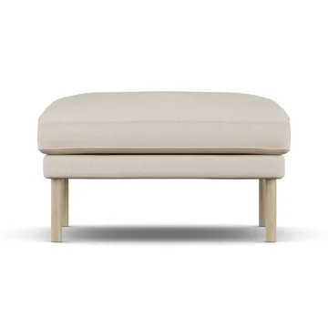 Linnevik Fußhocker - Same Beige 6670-Eiche weiß geölt, ohne Volant - 1898