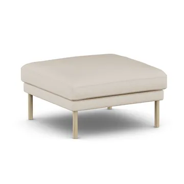Linnevik Fußhocker - Same Beige 6670-Eiche weiß geölt, ohne Volant - 1898