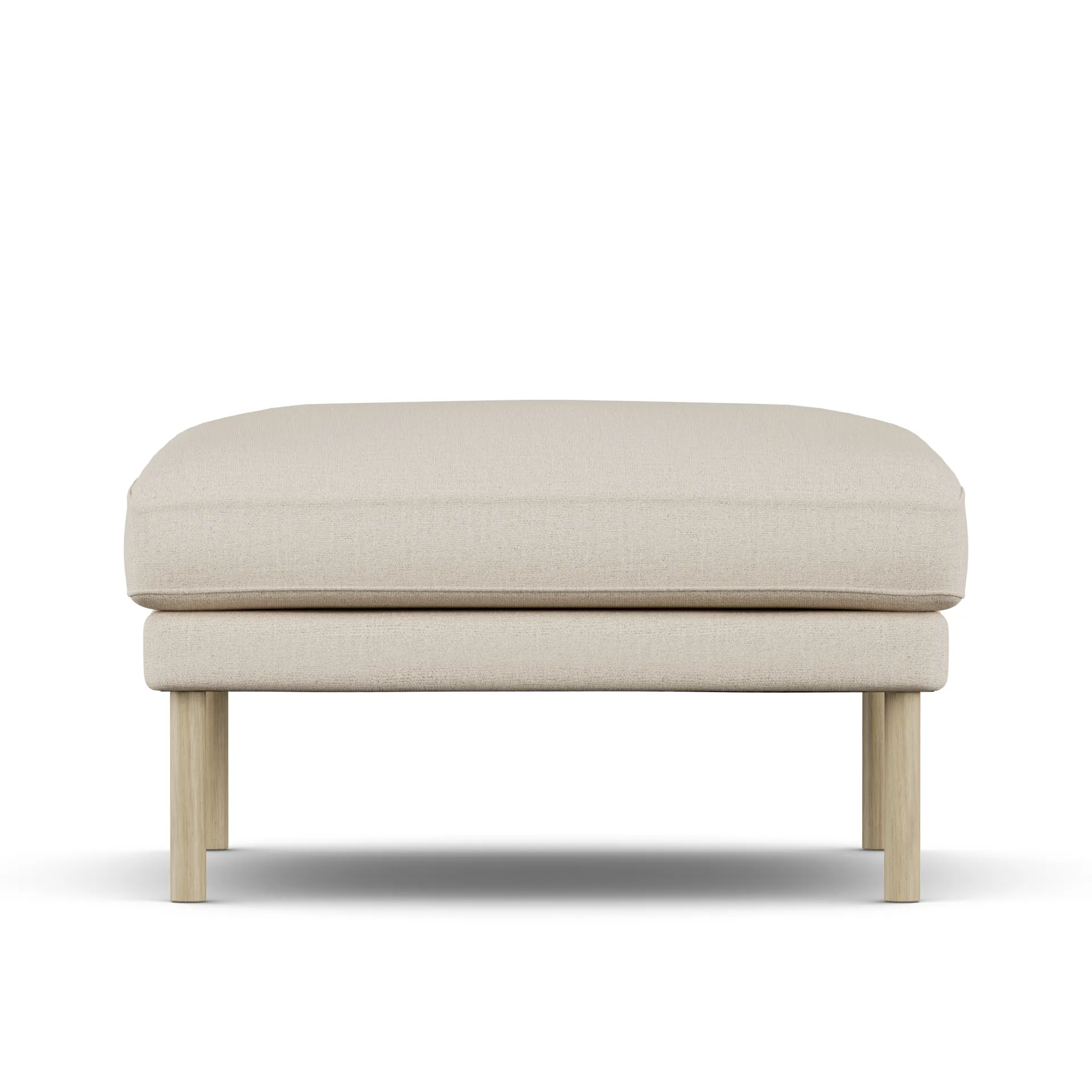 Linnevik Fußhocker, Same Beige 6670-Eiche weiß geölt 1898