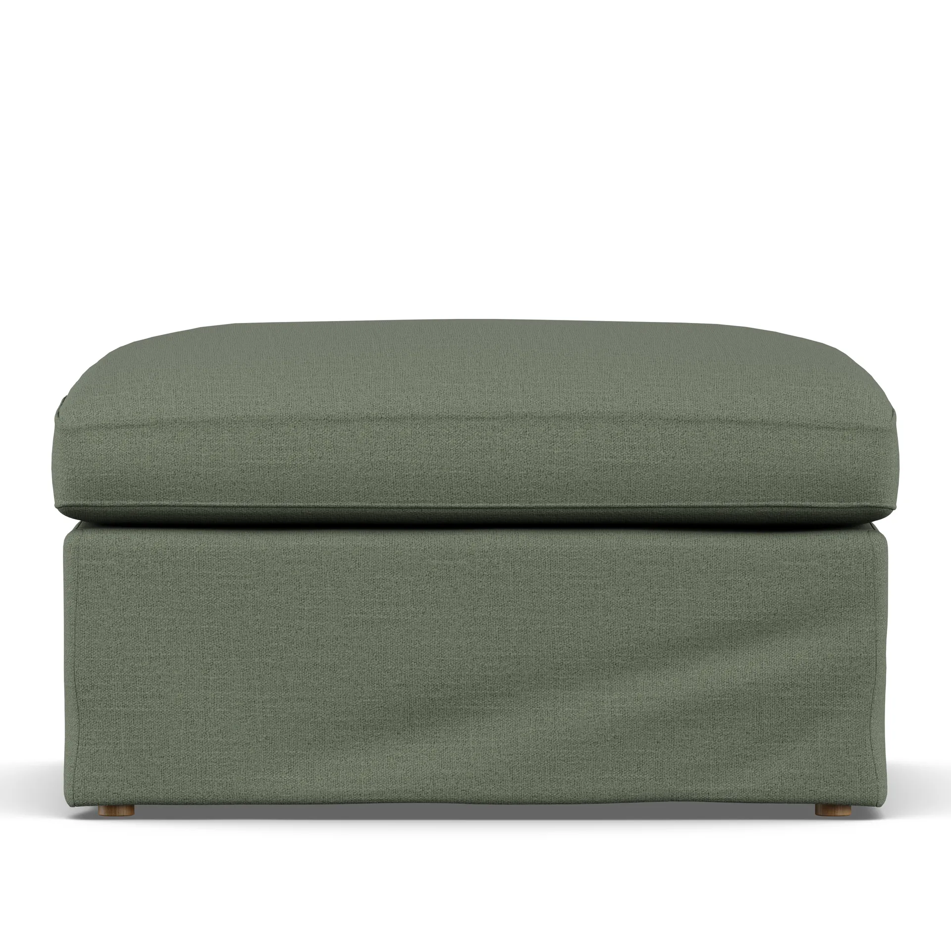 Linnevik Fußhocker, Same Forest 6677-Eiche weiß geölt, mit Volant 1898