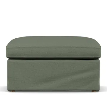 Linnevik Fußhocker - Same Forest 6677-Eiche weiß geölt, mit Volant - 1898