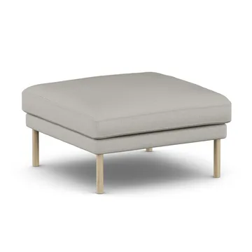 Linnevik Fußhocker - Same Grey 6673-Eiche weiß geölt, ohne Volant - 1898