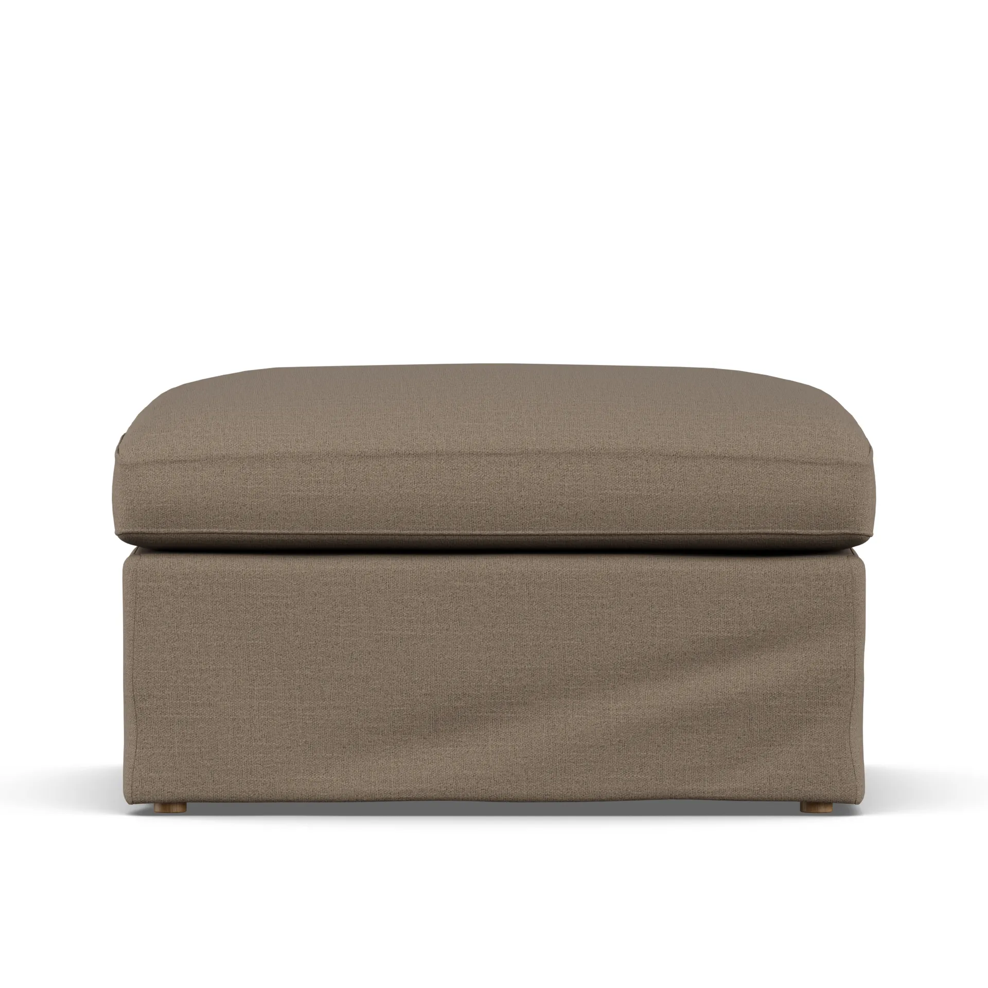 Linnevik Fußhocker, Same Mole 6674-Eiche weiß geölt, mit Volant 1898