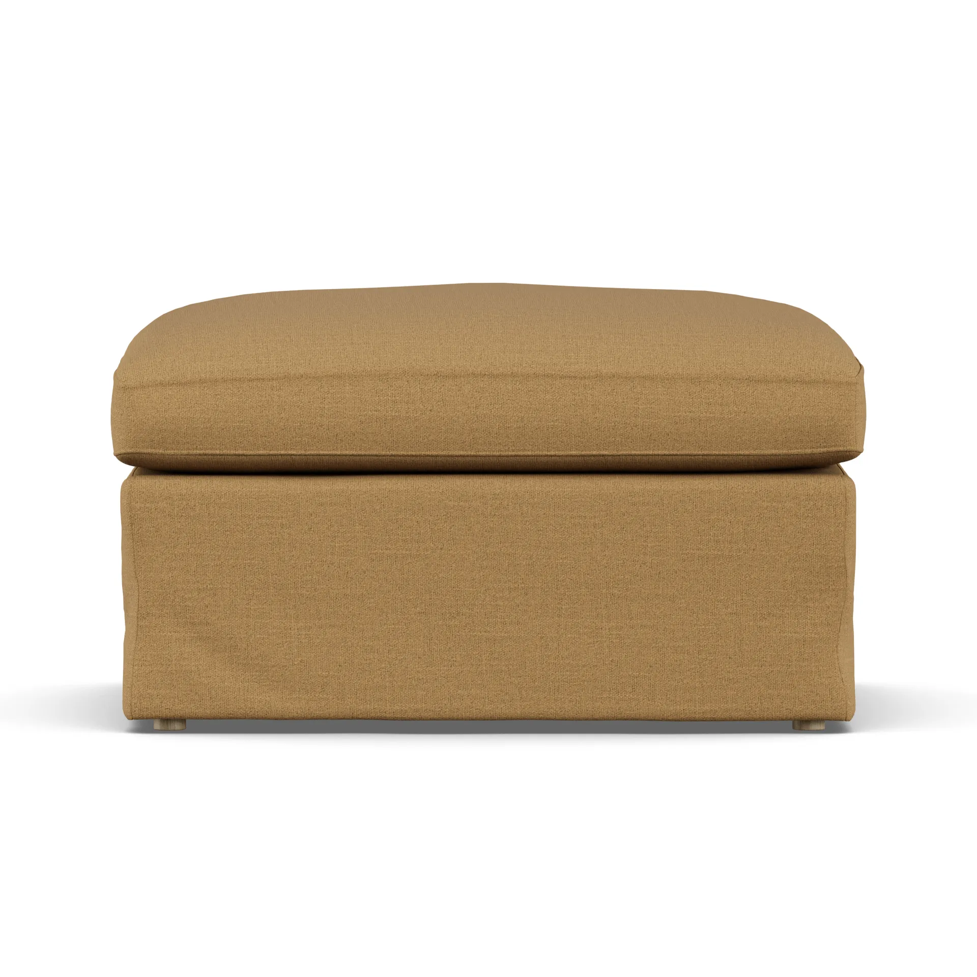 Linnevik Fußhocker, Same Ochre 6676-Eiche weiß geölt, mit Volant 1898