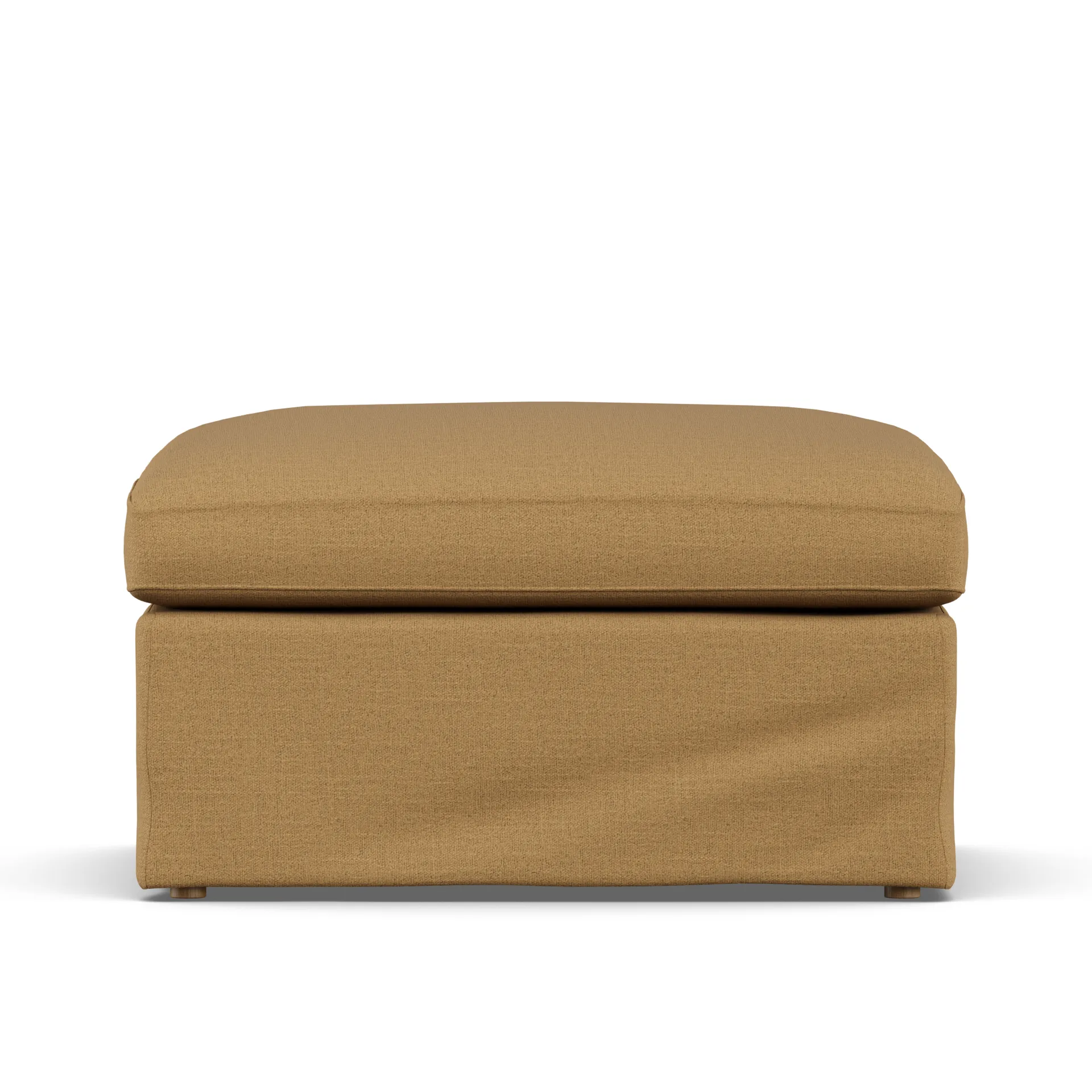 Linnevik Fußhocker, Same Ochre 6676-Eiche weiß geölt, mit Volant 1898