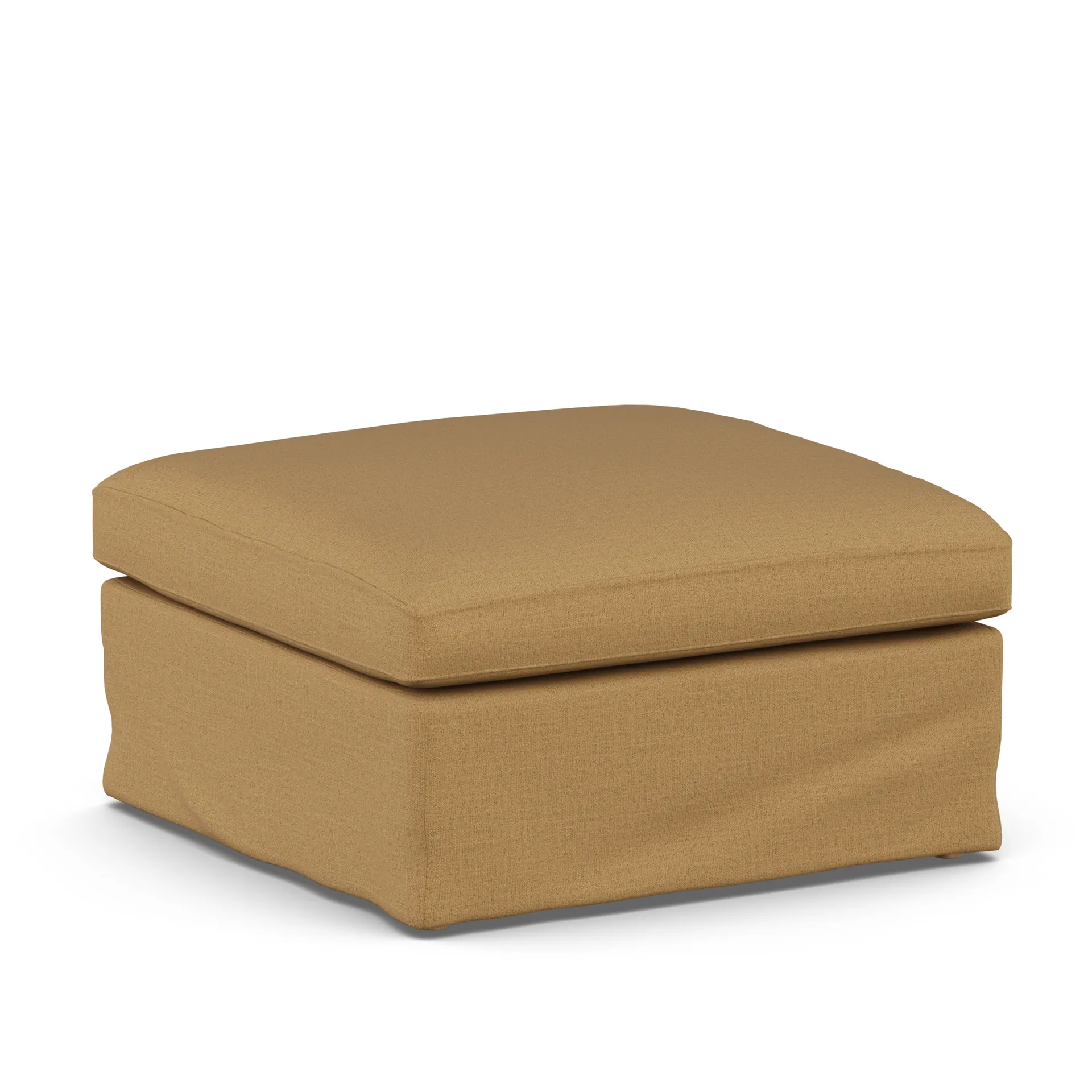 Linnevik Fußhocker, Same Ochre 6676-Eiche weiß geölt, mit Volant 1898