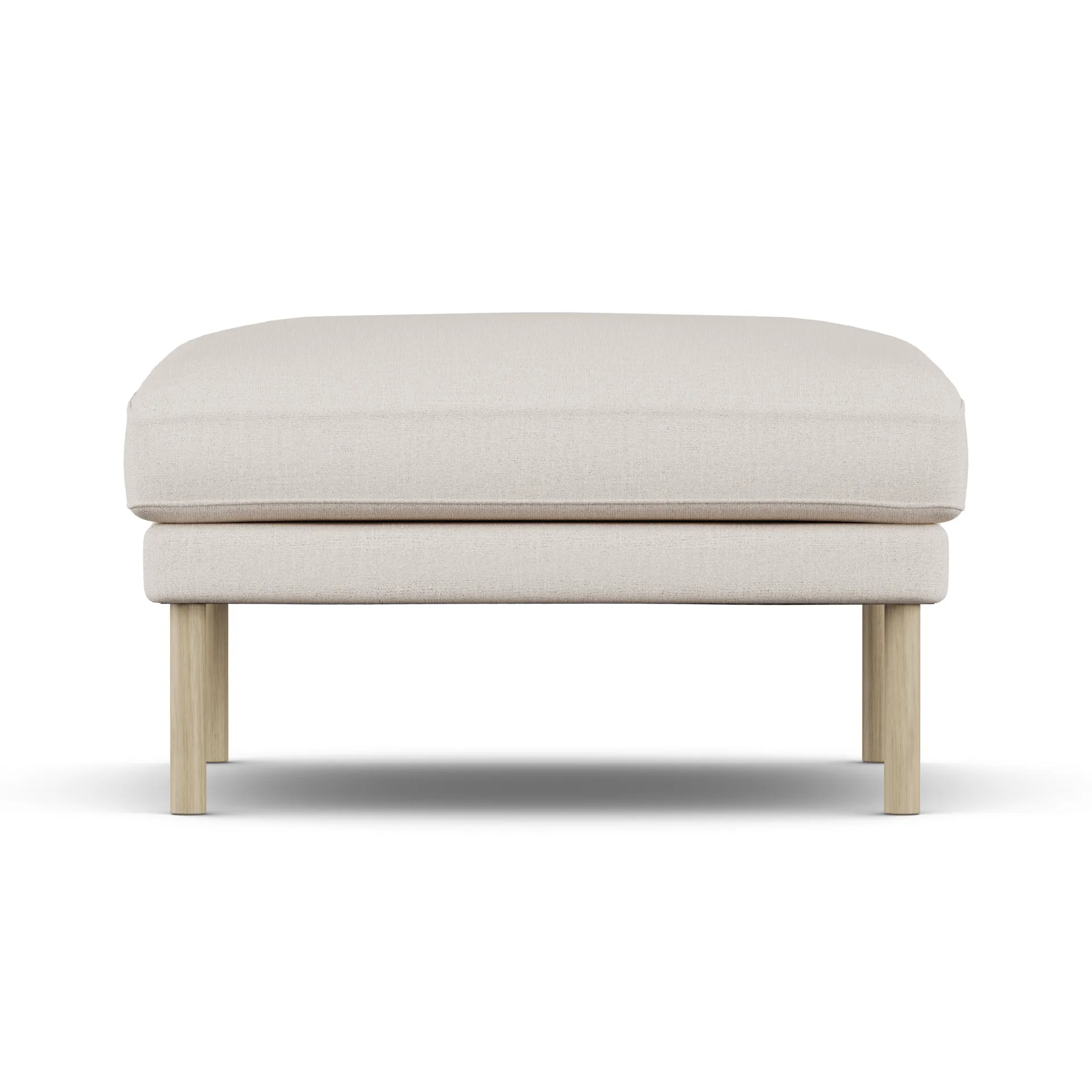Linnevik Fußhocker, Same Off White 6671-Eiche weiß geölt, ohne Volant 1898