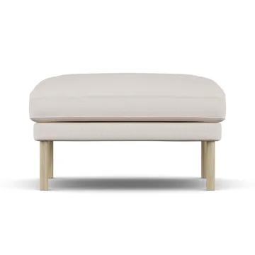 Linnevik Fußhocker - Same Off White 6671-Eiche weiß geölt, ohne Volant - 1898