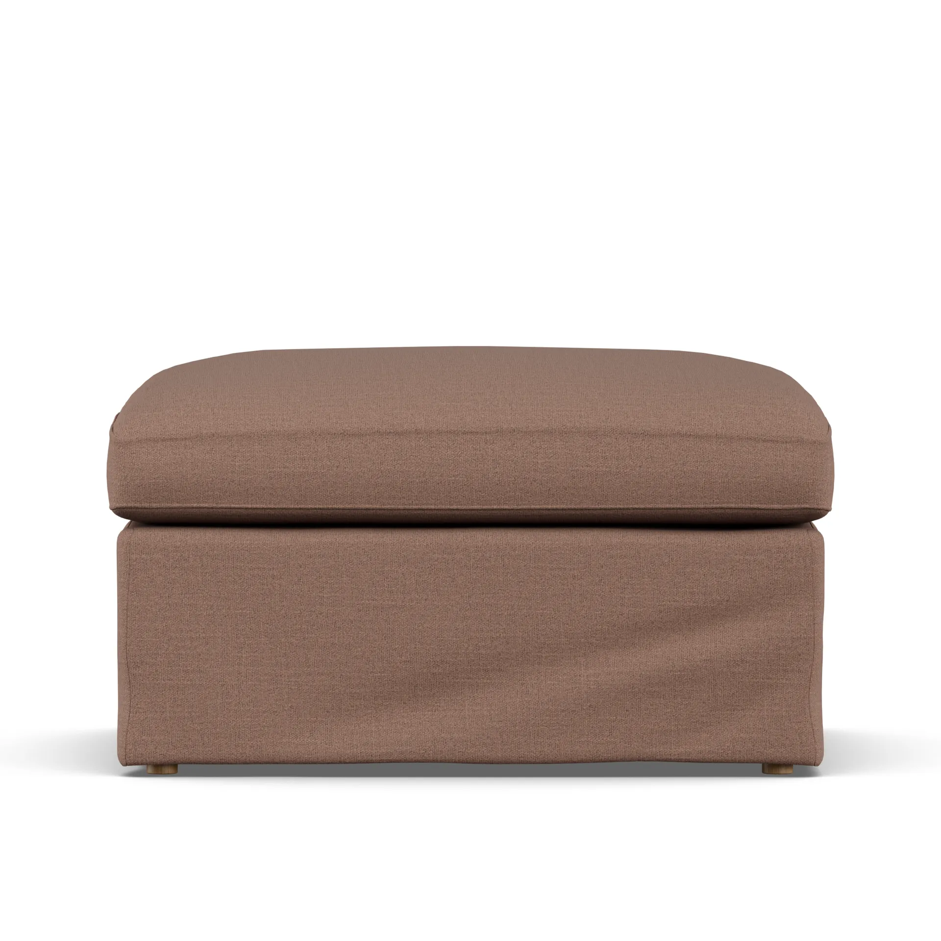 Linnevik Fußhocker, Same Rust 6675-Eiche weiß geölt, mit Volant 1898