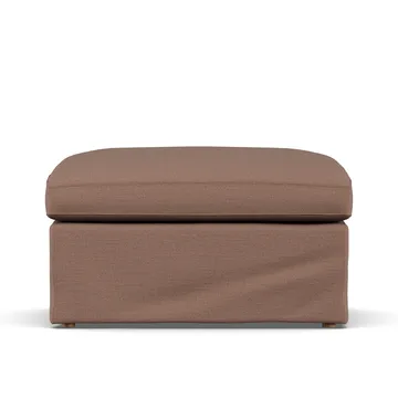 Linnevik Fußhocker - Same Rust 6675-Eiche weiß geölt, mit Volant - 1898