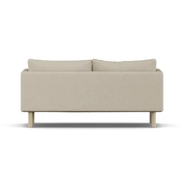 Linnevik Sofa - Bern Beige 0341-Eiche weiß geölt, 2-sitzig, ohne Volant - 1898