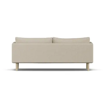 Linnevik Sofa - Bern Beige 0341-Eiche weiß geölt, 3-sitzig, ohne Volant - 1898