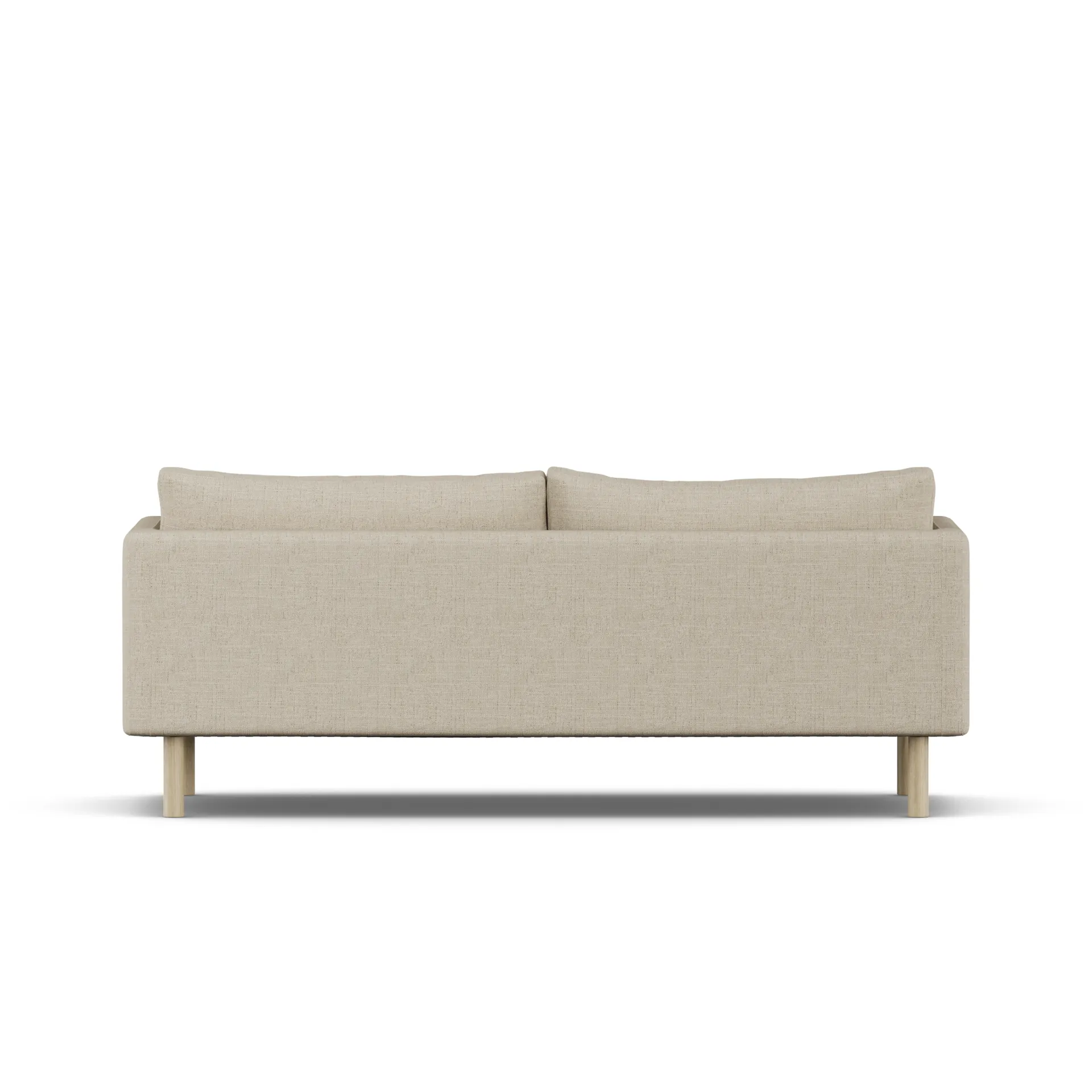Linnevik Sofa, Bern Beige 0341-Eiche weiß geölt, 3-sitzig 1898