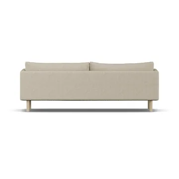 Linnevik Sofa - Bern Beige 0341-Eiche weiß geölt, 4-sitzig, ohne Volant - 1898