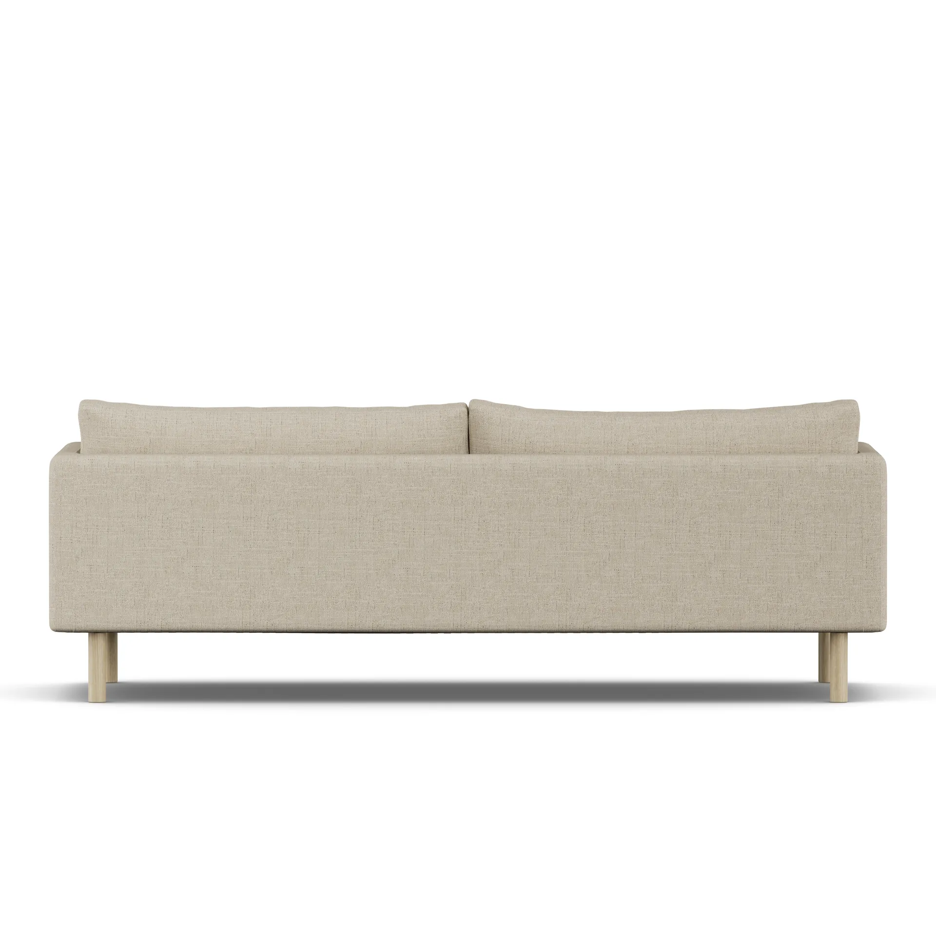 Linnevik Sofa, Bern Beige 0341-Eiche weiß geölt, 4-sitzig 1898