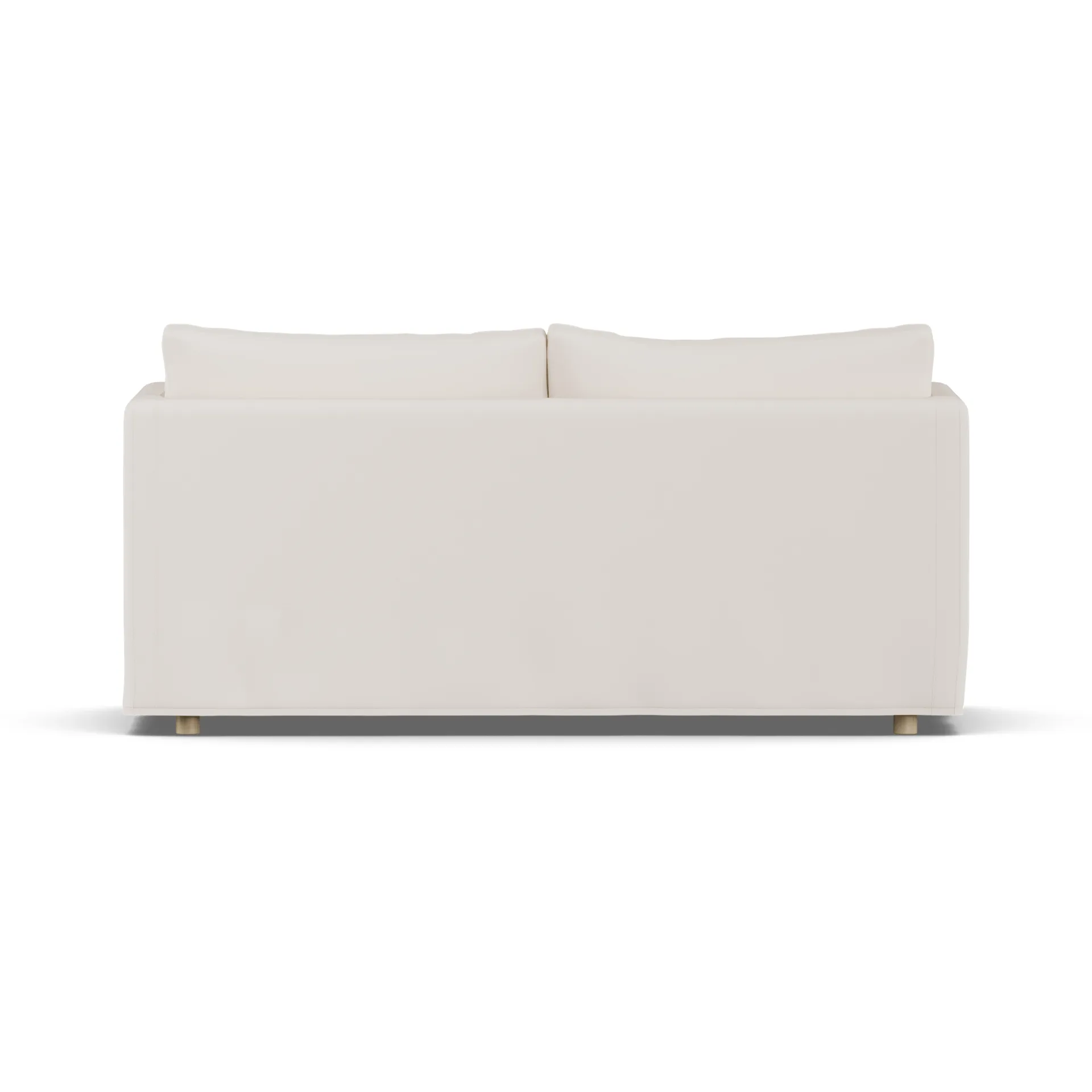 Linnevik Sofa, Caleido Beige 9600-Eiche weiß geölt, 2-sitzig, mit Volant 1898