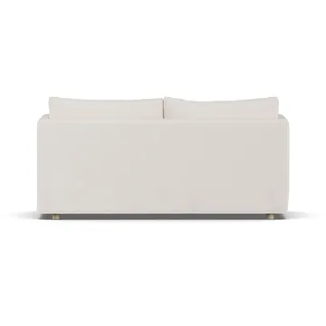 Linnevik Sofa - Caleido Beige 9600-Eiche weiß geölt, 2-sitzig, mit Volant - 1898