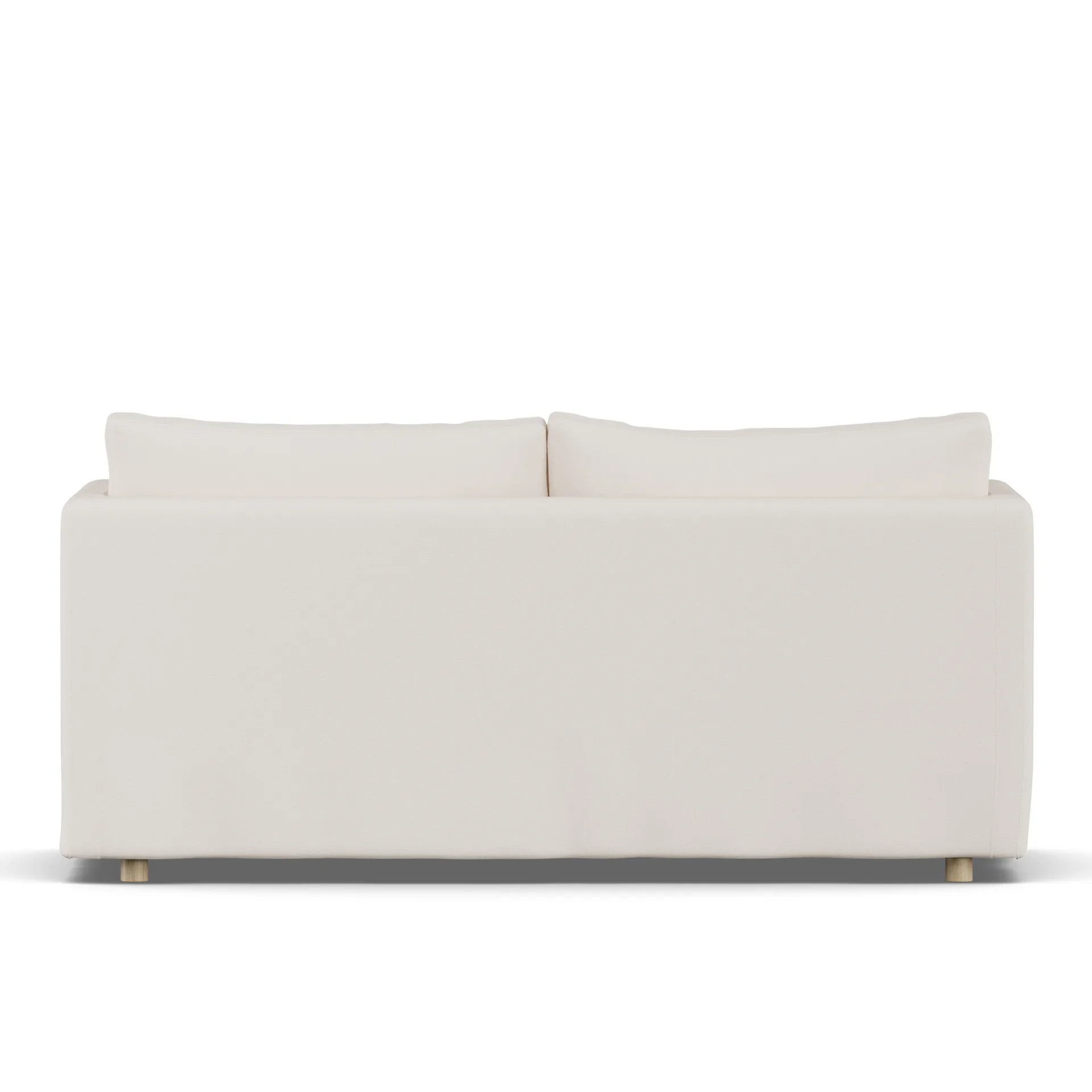 Linnevik Sofa, Caleido Beige 9600-Eiche weiß geölt, 2-sitzig, mit Volant 1898