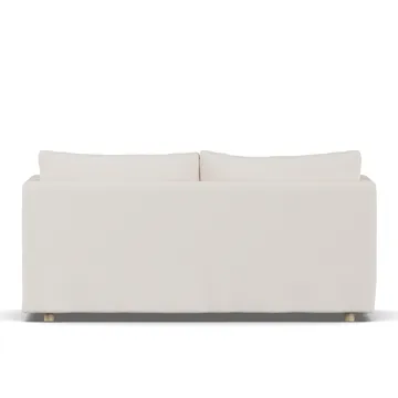 Linnevik Sofa - Caleido Beige 9600-Eiche weiß geölt, 2-sitzig, mit Volant - 1898