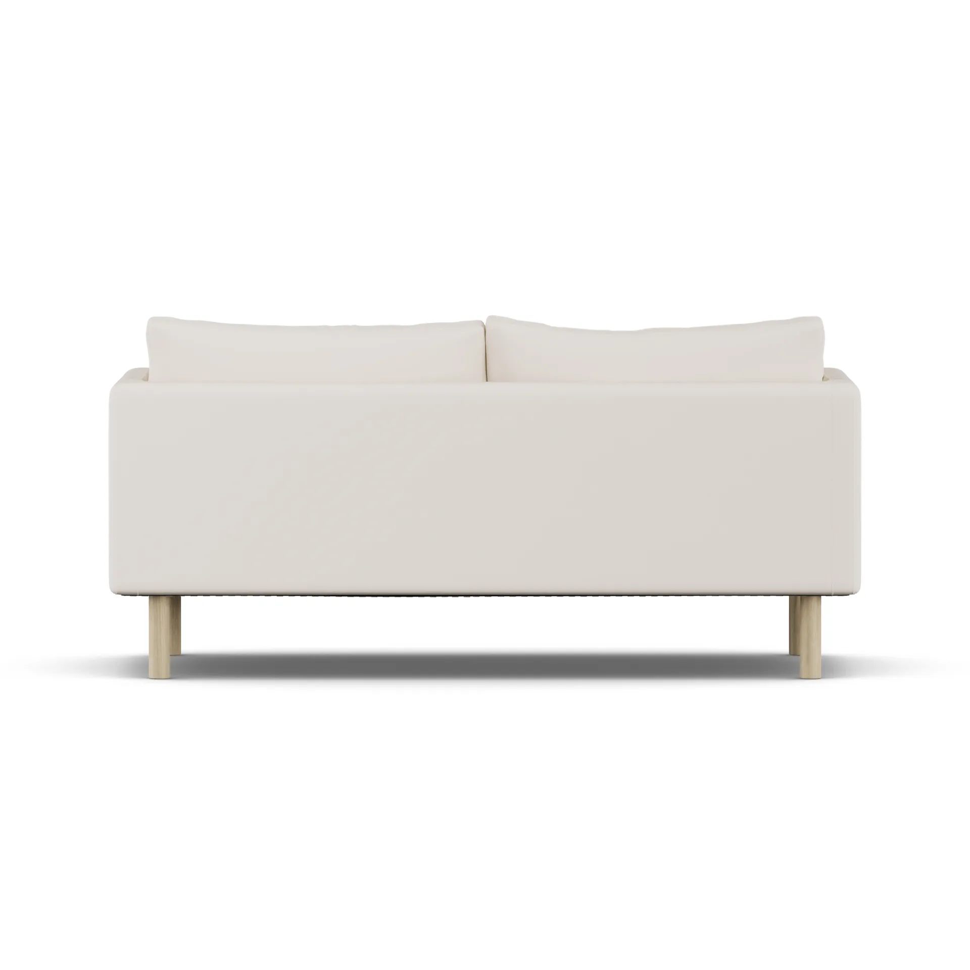 Linnevik Sofa, Caleido Beige 9600-Eiche weiß geölt, 2-sitzig, ohne Volant 1898