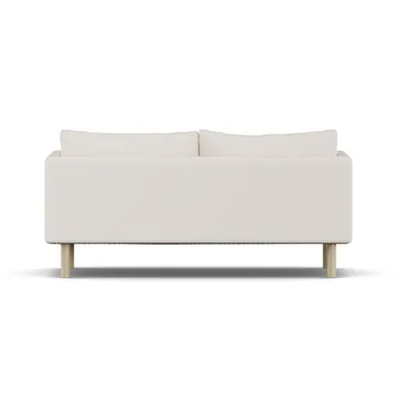Linnevik Sofa - Caleido Beige 9600-Eiche weiß geölt, 2-sitzig, ohne Volant - 1898