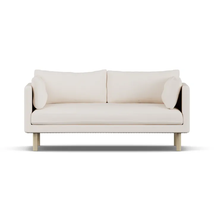 Linnevik Sofa - Caleido Beige 9600-Eiche weiß geölt, 2-sitzig - 1898