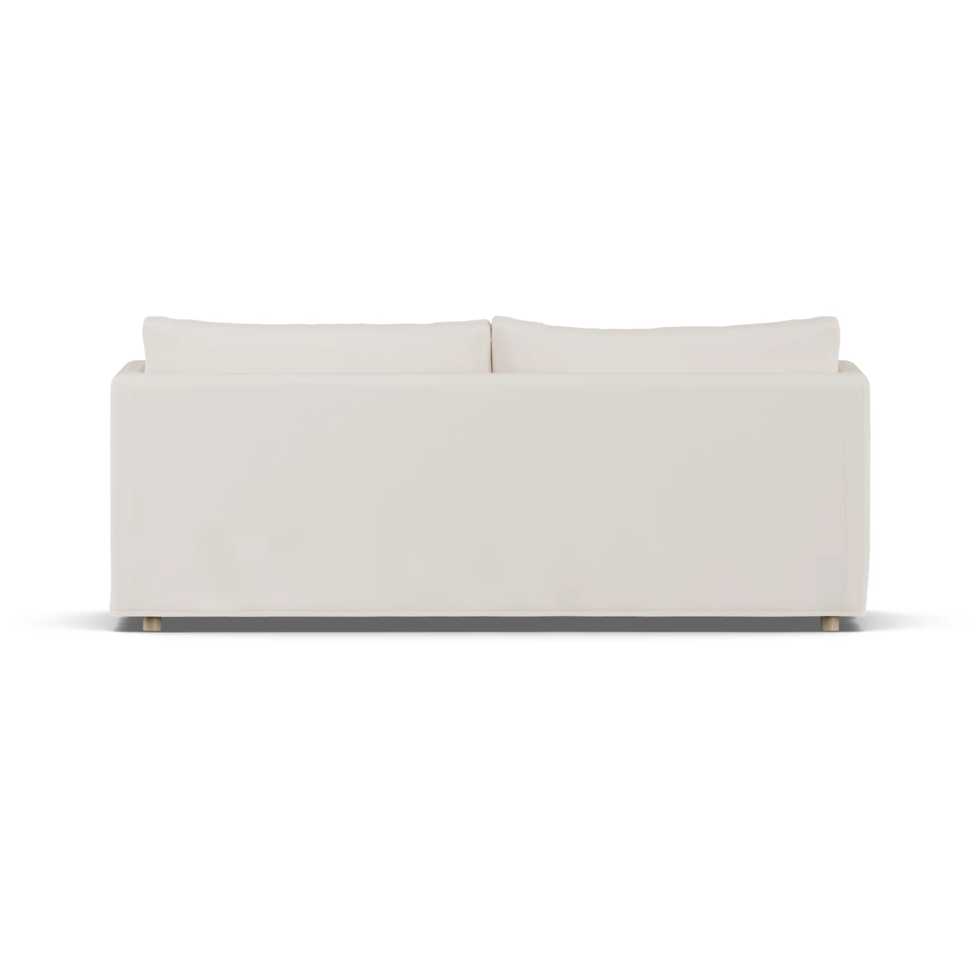 Linnevik Sofa, Caleido beige 9600-Eiche weiß geölt, 3-sitzig, mit Volant 1898