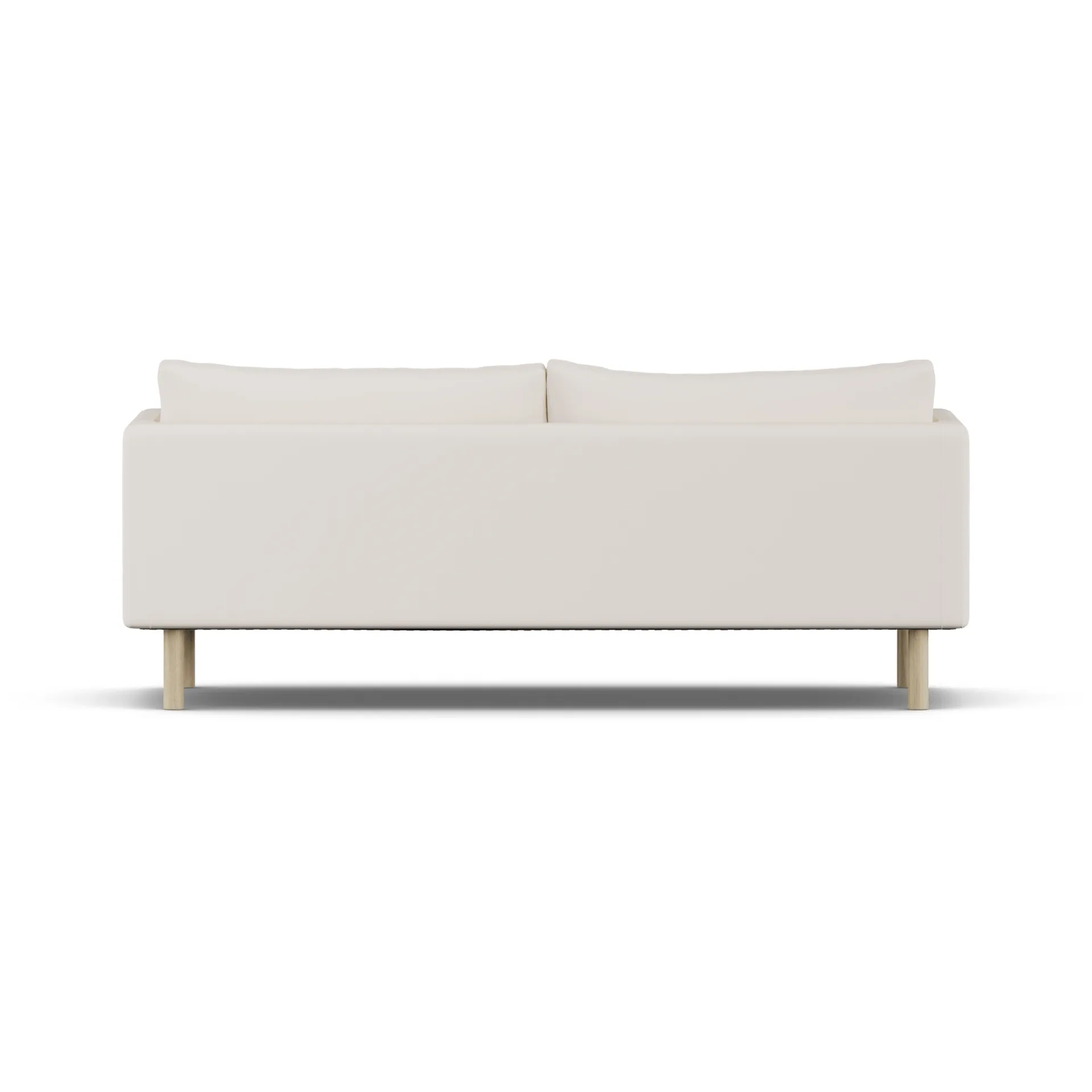 Linnevik Sofa, Caleido Beige 9600-Eiche weiß geölt, 3-sitzig, ohne Volant 1898