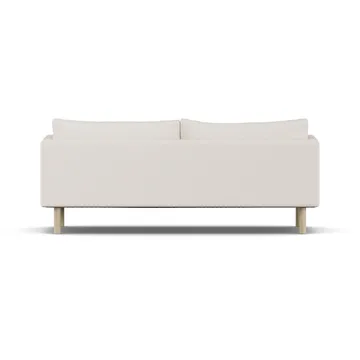 Linnevik Sofa - Caleido Beige 9600-Eiche weiß geölt, 3-sitzig, ohne Volant - 1898