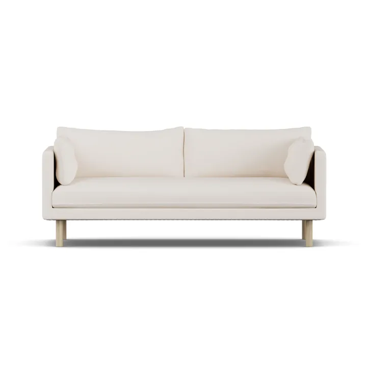 Linnevik Sofa - Caleido Beige 9600-Eiche weiß geölt, 3-sitzig - 1898