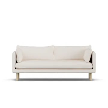 Linnevik Sofa - Caleido Beige 9600-Eiche weiß geölt, 3-sitzig - 1898