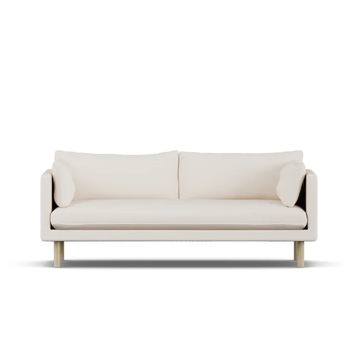 Linnevik Sofa - Caleido Beige 9600-Eiche weiß geölt, 3-sitzig - 1898