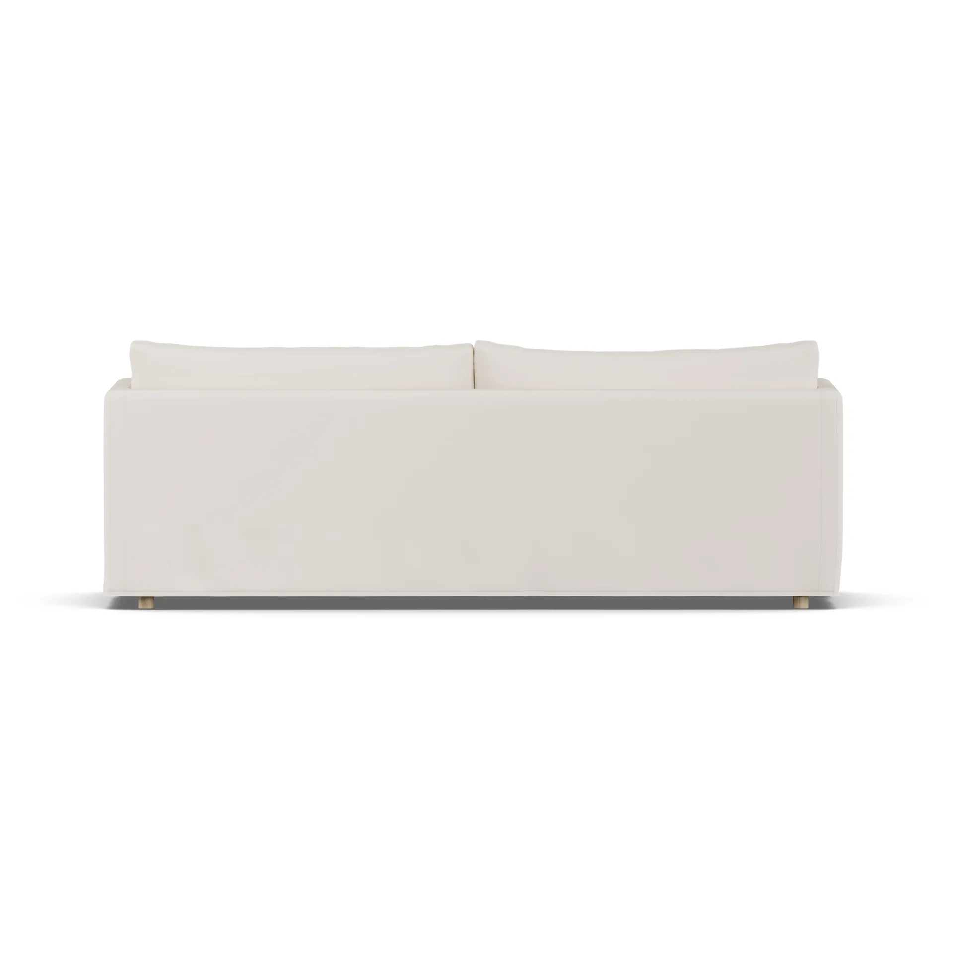 Linnevik Sofa, Caleido beige 9600-Eiche weiß geölt, 4-sitzig, mit Volant 1898
