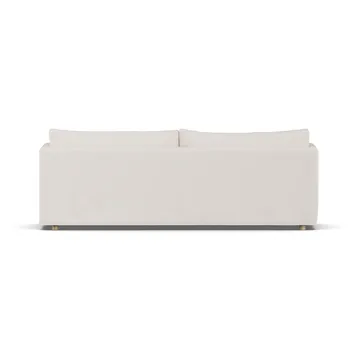 Linnevik Sofa - Caleido beige 9600-Eiche weiß geölt, 4-sitzig, mit Volant - 1898
