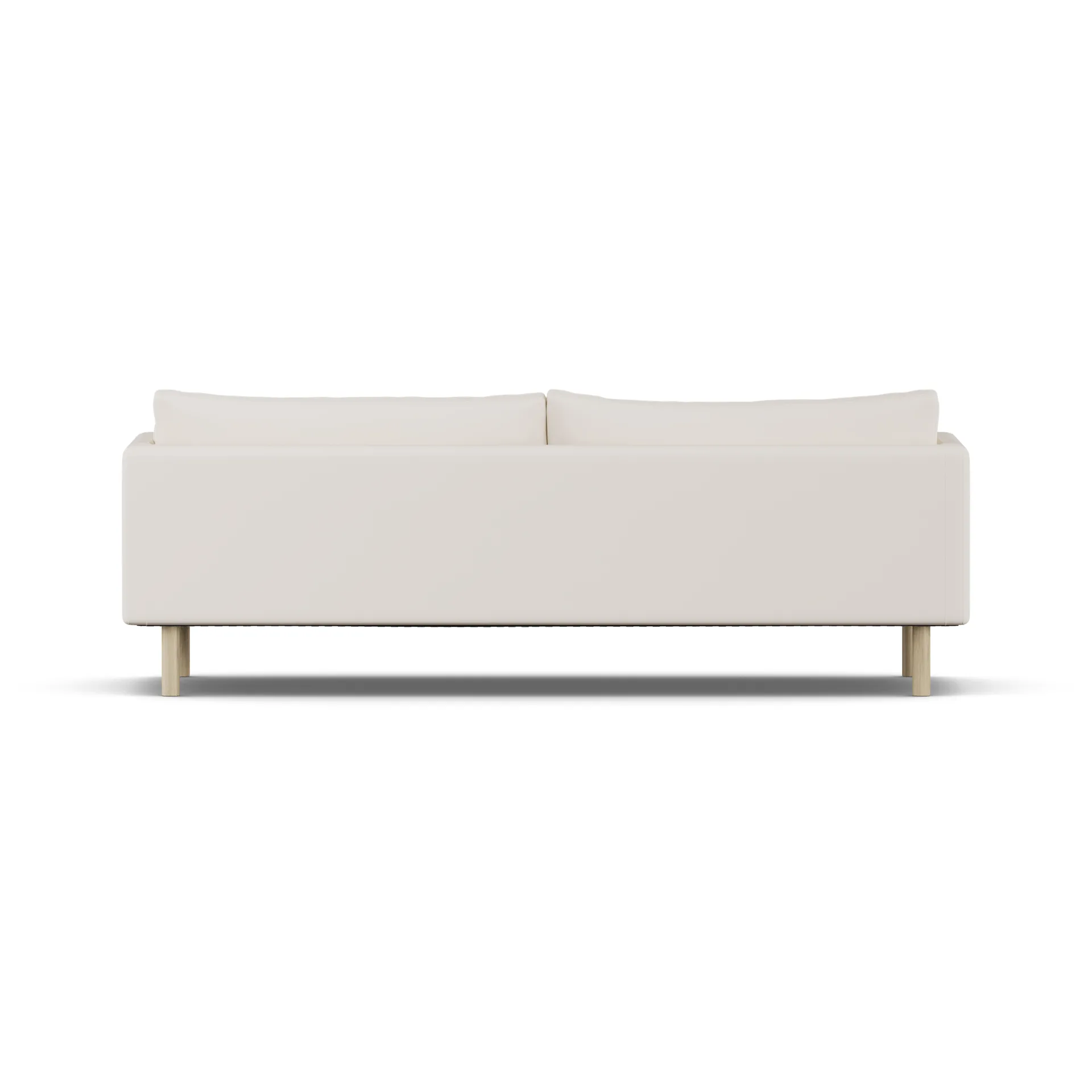 Linnevik Sofa, Caleido Beige 9600-Eiche weiß geölt, 4-sitzig, ohne Volant 1898