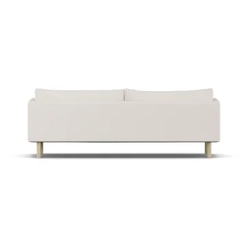 Linnevik Sofa - Caleido Beige 9600-Eiche weiß geölt, 4-sitzig, ohne Volant - 1898