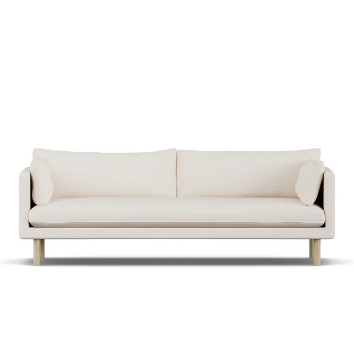Linnevik Sofa - Caleido Beige 9600-Eiche weiß geölt, 4-sitzig - 1898