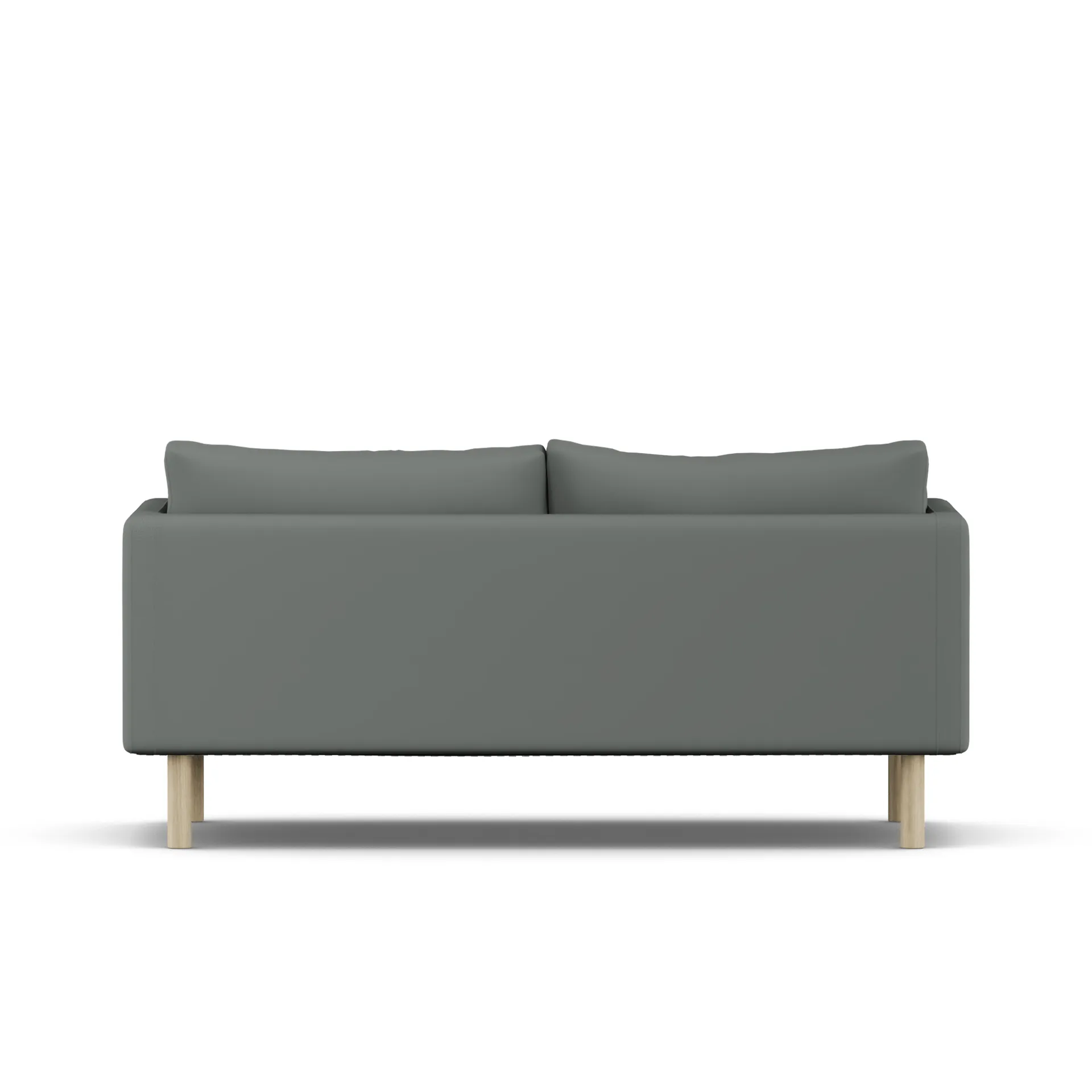 Linnevik Sofa, Caleido Grey 1240-Eiche weiß geölt, 2-sitzig, ohne Volant 1898