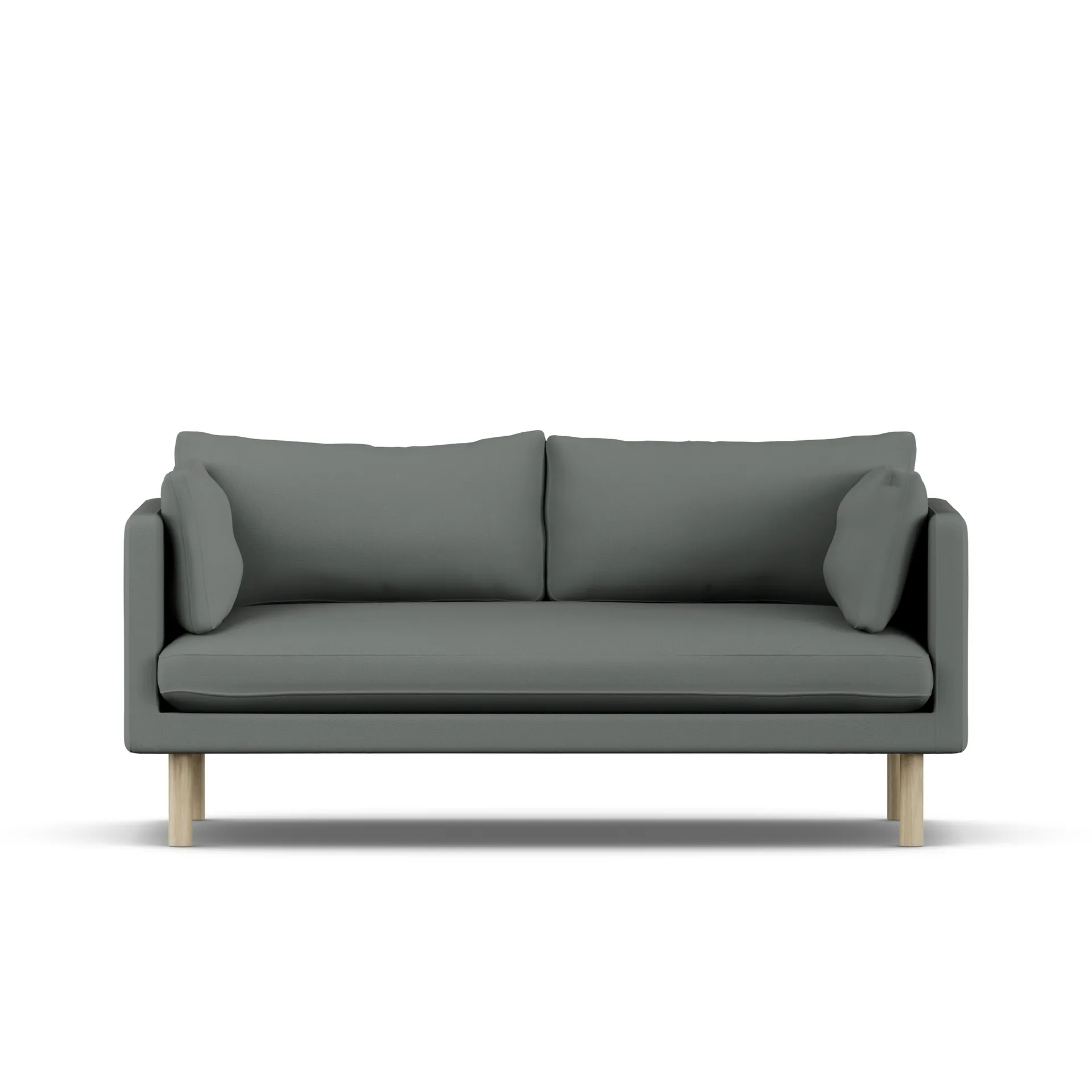 Linnevik Sofa, Caleido Grey 1240-Eiche weiß geölt, 2-sitzig 1898