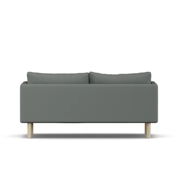 Linnevik Sofa - Caleido Grey 1240-Eiche weiß geölt, 2-sitzig - 1898