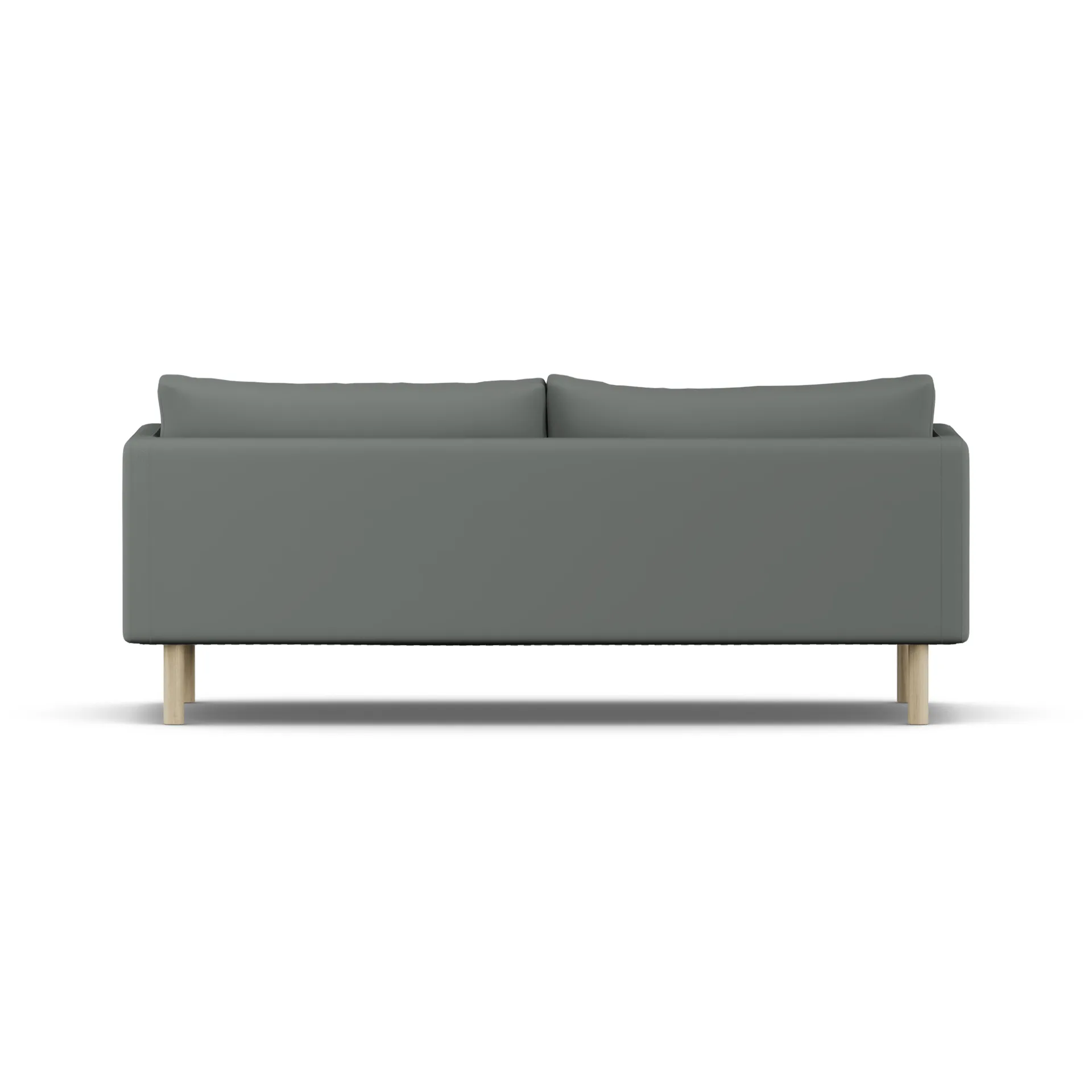 Linnevik Sofa, Caleido Grey 1240-Eiche weiß geölt, 3-sitzig, ohne Volant 1898