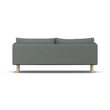 Linnevik Sofa - Caleido Grey 1240-Eiche weiß geölt, 3-sitzig, ohne Volant - 1898