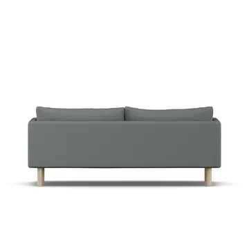 Linnevik Sofa - Caleido Grey 1240-Eiche weiß geölt, 3-sitzig - 1898